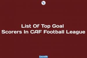 List Of Top Goal Scorers In CAF Football League