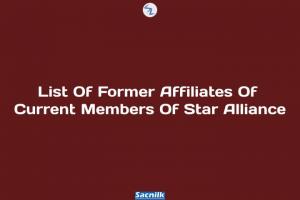 List Of Former Affiliates Of Current Members Of Star Alliance