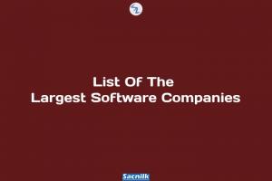 List Of The Largest Software Companies