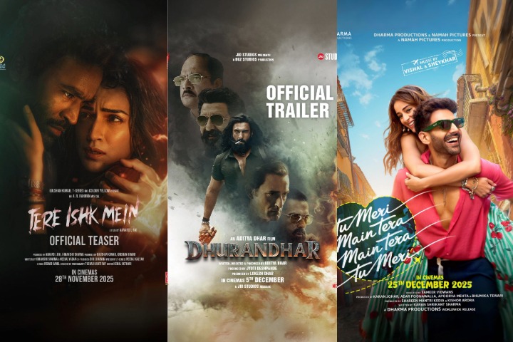 Bollywood To Close Out Year on High With Tere Ishk Mein, Dhurandhar, Tu Meri Main Tera Main Tera Tu Meri, and More