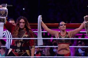 WWE WrestleMania 37 Night Two Result: Nia Jax & Shayna Baszler Vs. Natalya & Tamina Full Match & Winner