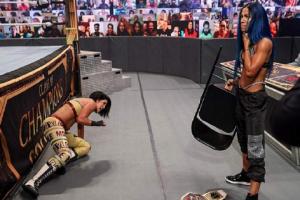 Sasha Banks Attacks Bayley At Clash Of Champions 2020