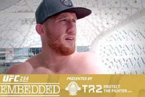 UFC 254 Embedded: Vlog Series - Episode 2: Gaethje & Robert Whittaker talk to Media About Their Upcoming Bouts