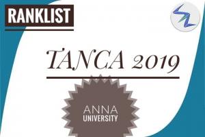 TANCA 2019 Rank List Released By Anna Univetsity | Details Inside