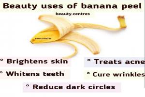 Do not spend money on expensive beauty products | The banana peel gives the best results |