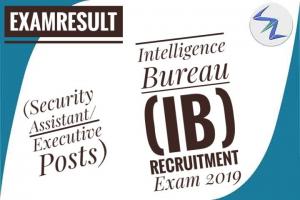 Intelligence Bureau (IB) Recruitment Exam 2019 Result Declared | Details Inside