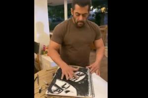 COVID-19 effect: Salman Khan sketches and hums 'Kaho Na Pyaar Hai'
