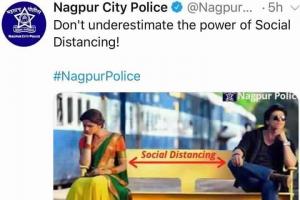 Nagpur police uses still from SRK's 'Chennai Express' for corona awareness