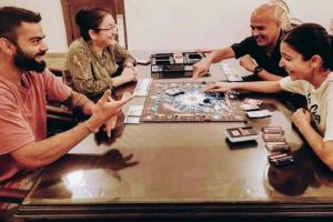 Lockdown diaries: Anushka plays boardgame with Virat, her parents