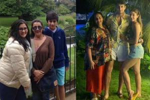 Sara Ali Khan shares then-and-now pics with mom Amrita, brother Ibrahim