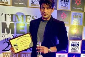 Broken But Beautiful 3 Star Sidharth Shukla Wins Times Men of The Year 2020 Award