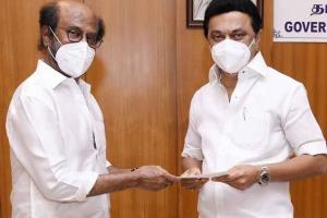 Superstar Rajinikanth Met Tamil Nadu CM; Donates Rs. 50 Lakh To CM Relief Fund