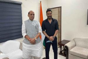 Ajay Devgn Met Defence Minister Rajnath Singh