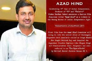 Producer Vishnu Vardhan Induri Announces A New Film Franchise 'Azad Hind'