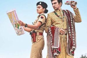The First Look Of Taapsee Pannu, Pratik Gandhi In Junglee Pictures & Roy Kapur Films' 'Woh Ladki Hai Kahaan?' Is Out