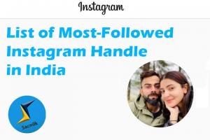 List of Most-Followed Instagram Handle in India