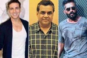 Akshay Kumar, Suniel Shetty, And Paresh Rawal Shoot Promo For Upcoming Films Together?