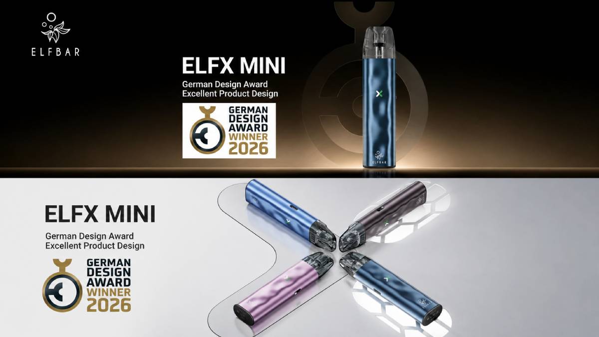 ELFBAR's ELFX and ELFA Pod Systems Win German Design Award and CMF Design Awards